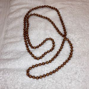 Brown beaded necklace